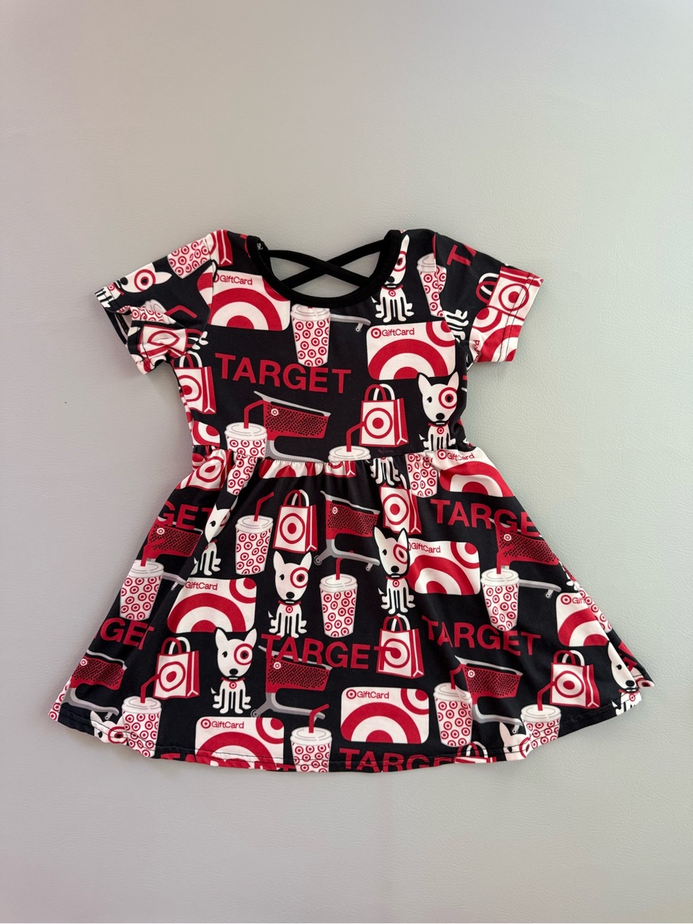 Target Girls Dress Bullseye Shopping Print Dress size 4T